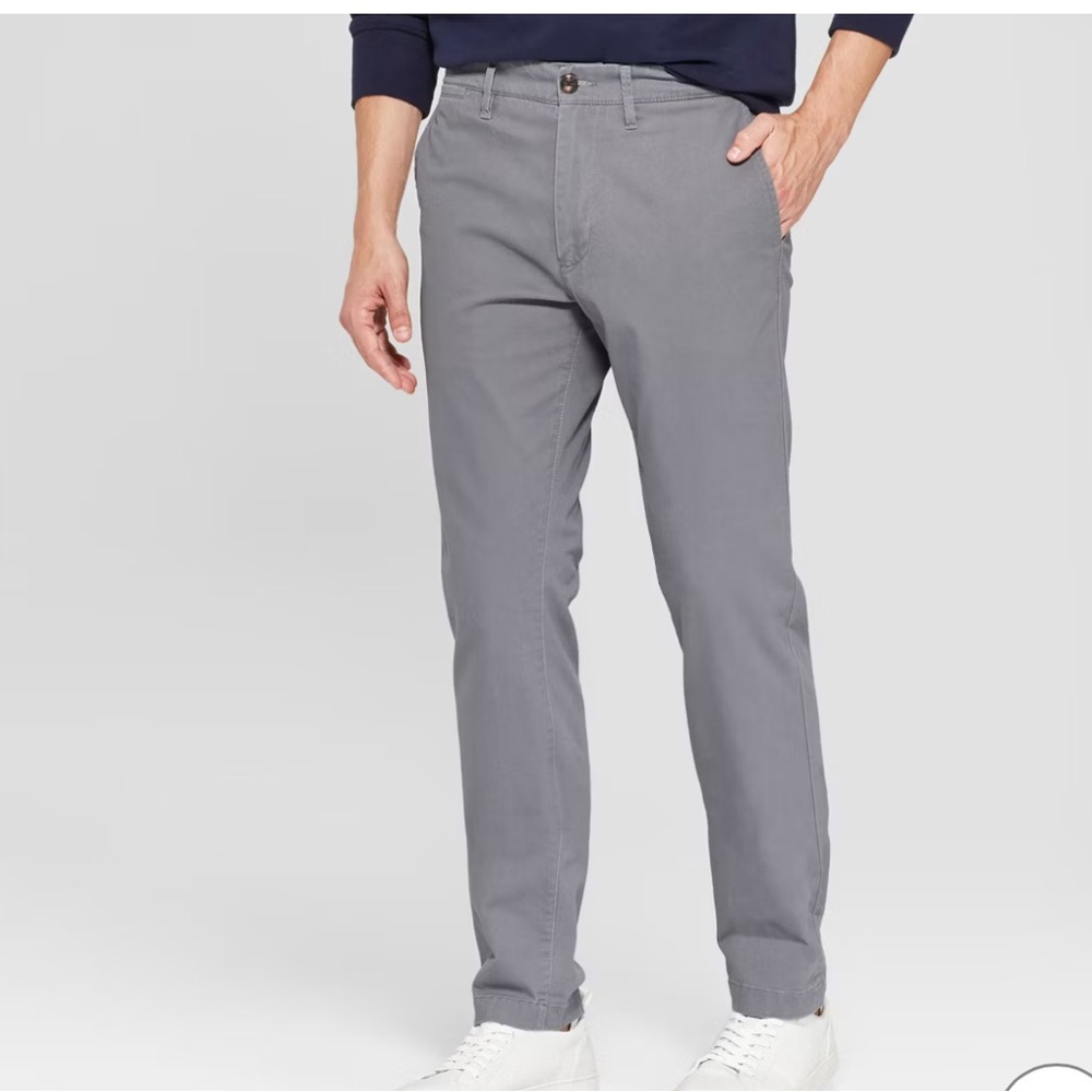 Men's Goodfellow & Co Gray Slim Fit Chino Pants Sz 31X30 NWT